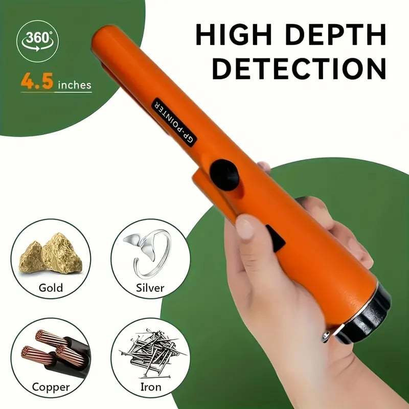 Handheld Metal Detector Pinpointer – Find Coins, Jewelry & Metal Targets Faster