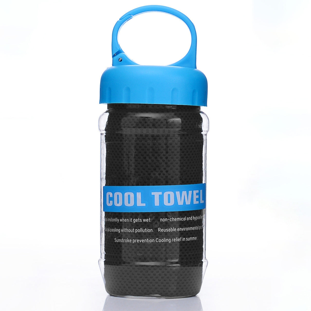 Summer Instant Chill Cooling Towel | Portable Bottle Pack Heat Relief Towel For Gym, Hiking & Outdoor