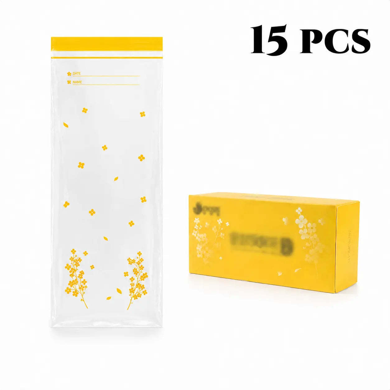 15-Pack Reusable Produce Storage Bags – Double-Seal Fridge Organizer Pouches