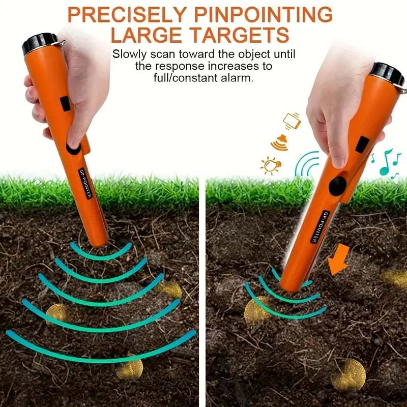 Handheld Metal Detector Pinpointer – Find Coins, Jewelry & Metal Targets Faster