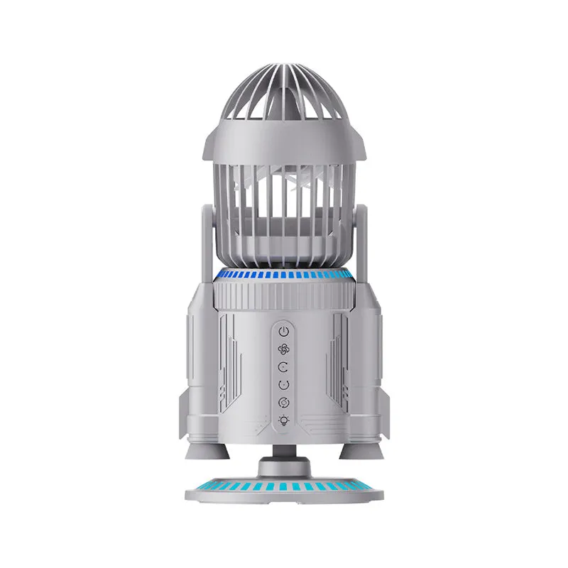 Rocket-Shaped Desk Fan