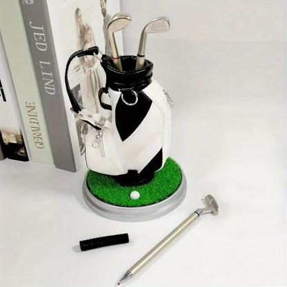 Golf Pen Holder + 3-Pen Set🏌️‍♂️Elevate Your Office Desk – A Hole-in-One for Style & Function