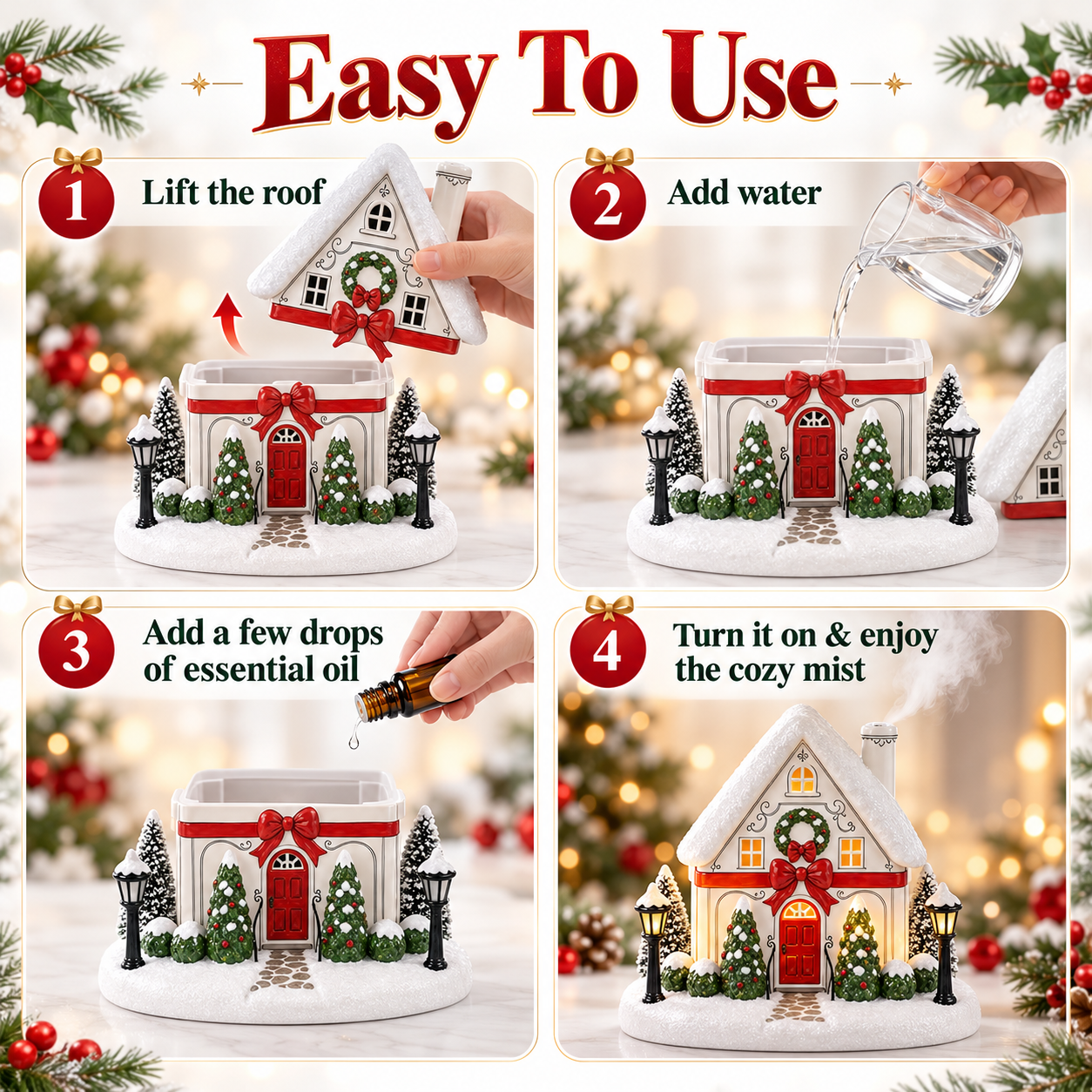 How to use Christmas house aroma diffuser