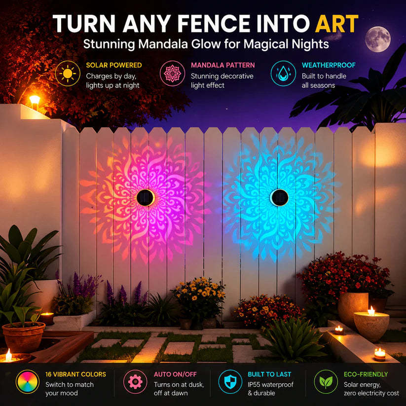 2026 New Solar Mandala Lights