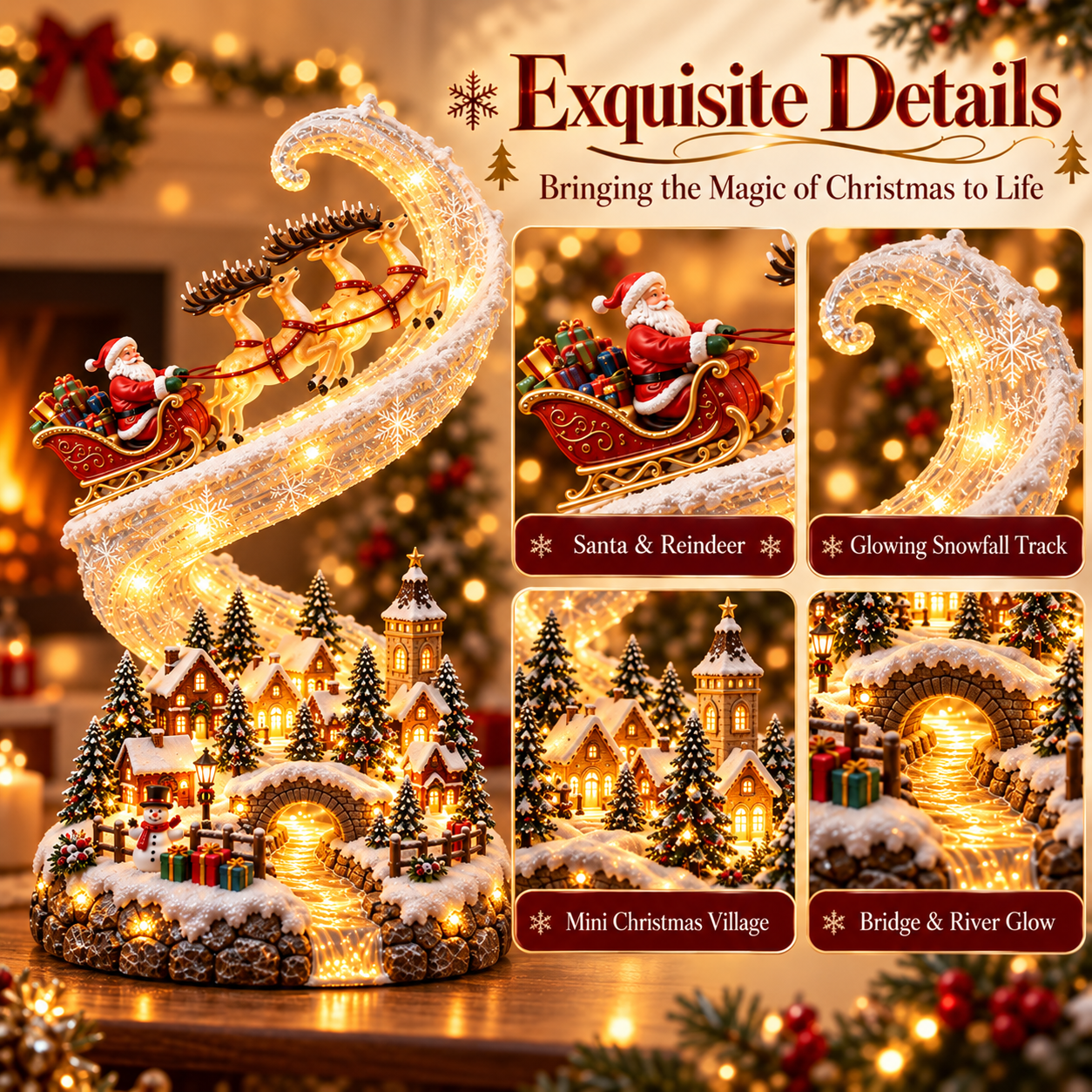 Exquisite details of Santa