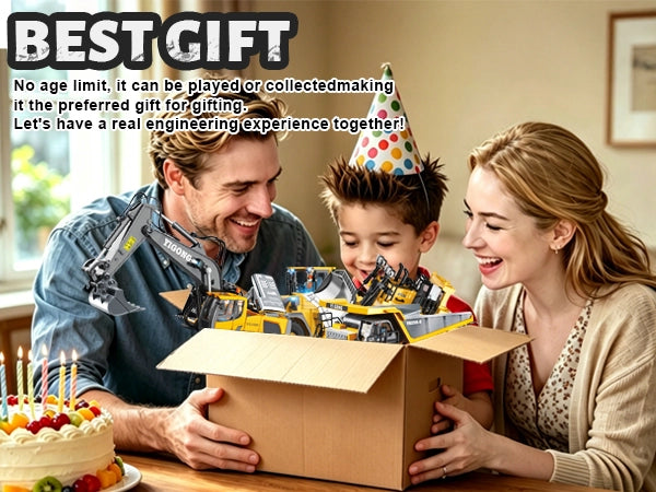 RC construction vehicle gift set