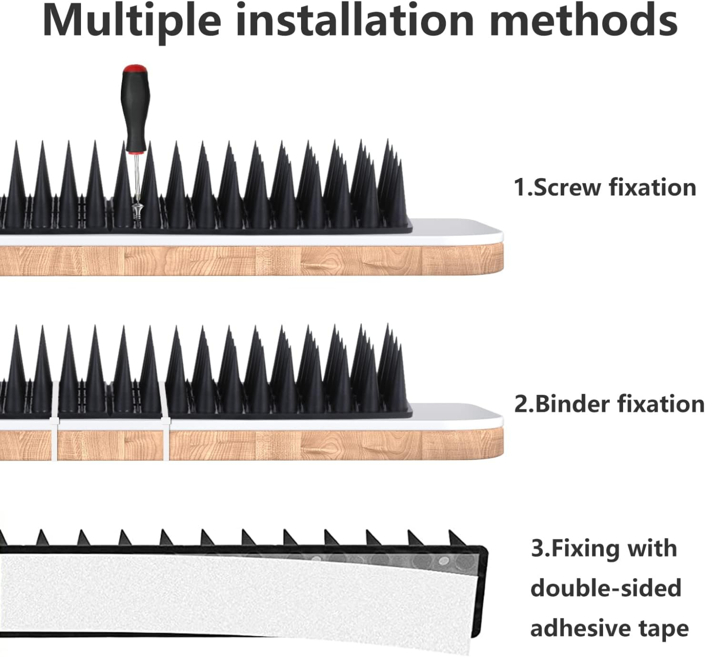 20/30/40 Pack Bird Guard Spikes for Squirrel Cat Raccoon and Other Small Animals