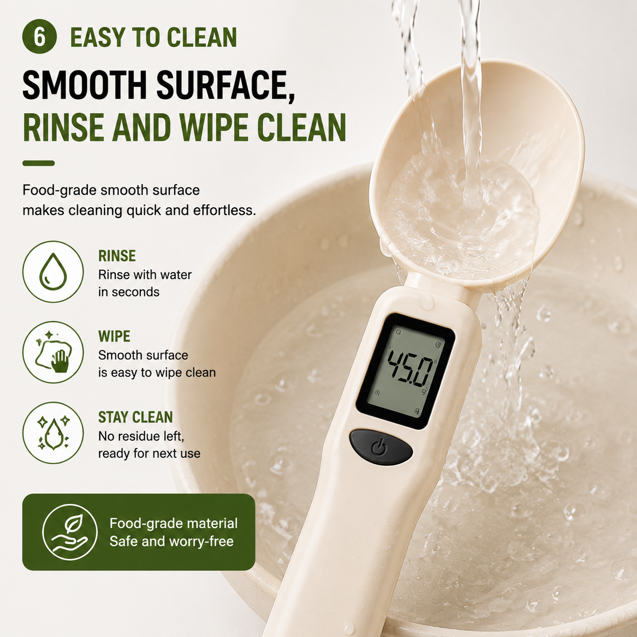 Smart Digital Measuring Spoon Scale – Precision Kitchen Weight Spoon for Baking, Cooking & Meal Prep