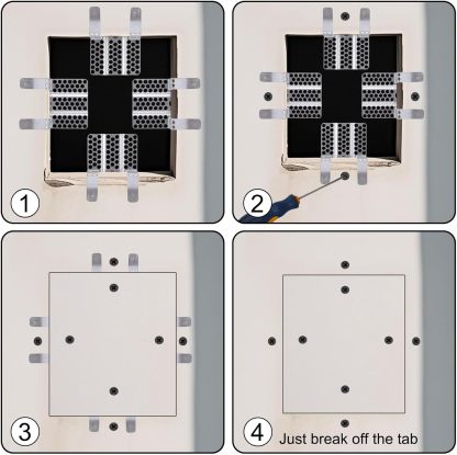 Drywall Repair Clips Kit - No-Stud Wall Patch Support