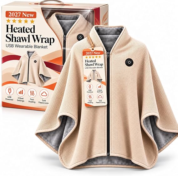 Heated Wearable Blanket – Stay Warm at Your Desk Without Bulky Layers