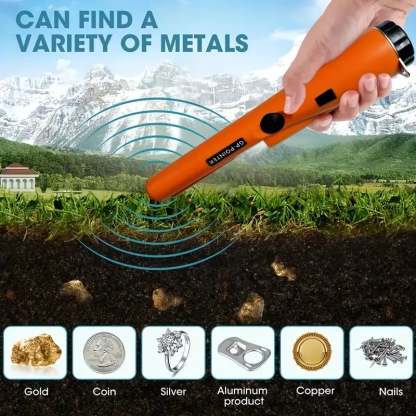 Handheld Metal Detector Pinpointer – Find Coins, Jewelry & Metal Targets Faster