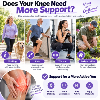 Adjustable Open-Patella Knee Support Brace – Flexible Stabilizers & Custom Compression