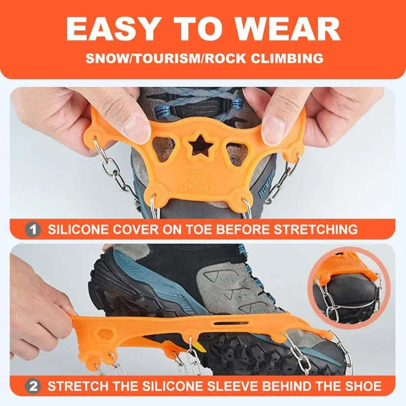 Ice Cleats for Shoes – Anti-Slip Snow Grips for Winter Walking & Hiking