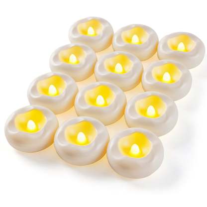 Water-Activated Flameless Floating LED Candles – Romantic Waterproof Glow for Any Occasion
