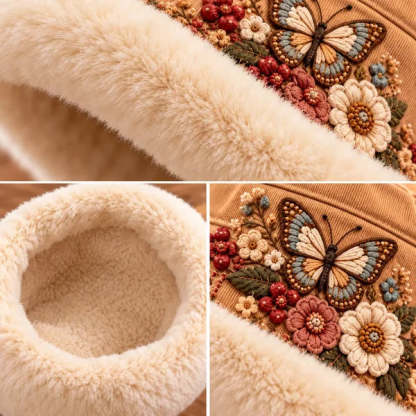 Women’s Cozy Plush-Lined Winter Bucket Hat – Floral & Animal Designs