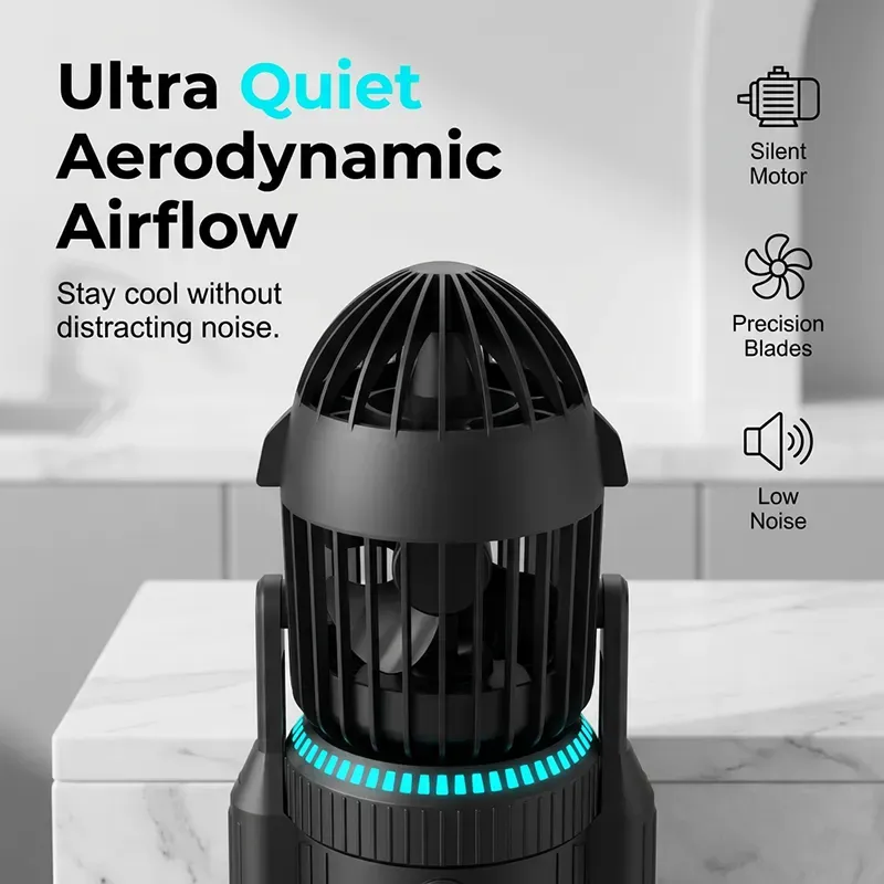 Rocket-Shaped Desk Fan