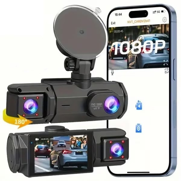 Full View Car Dashcam System(The product does not include a memory card.)