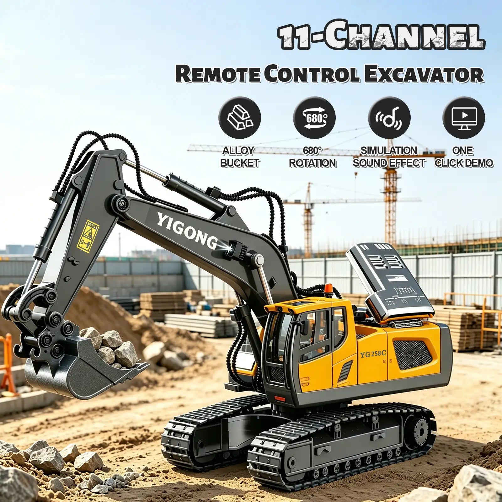 4-Vehicle RC Construction Set Built For Little Builders