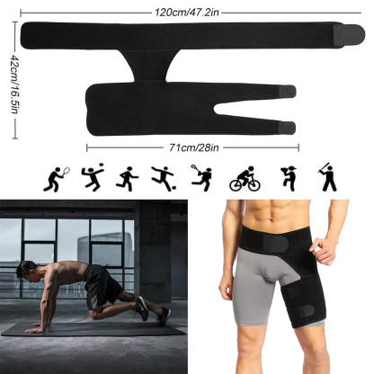 Adjustable Hip & Thigh Compression Brace with Targeted Support | Enhanced Stability for Active Movement