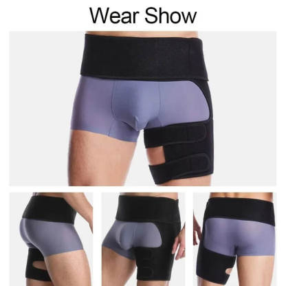 Adjustable Hip & Thigh Compression Brace with Targeted Support | Enhanced Stability for Active Movement