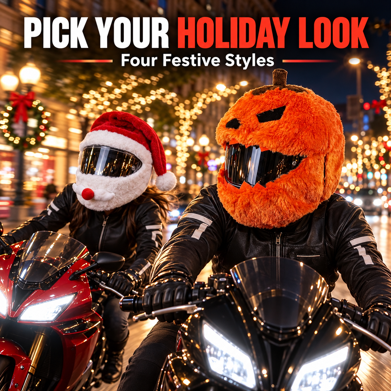 Funny Plush Motorcycle Helmet Cover  – Eye-Catching Cartoon Full-Face Helmet Accessory