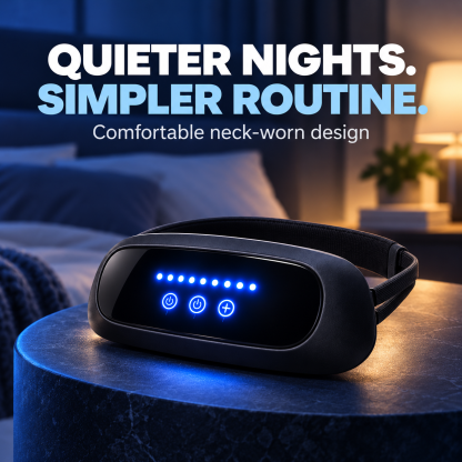 Wearable Anti-Snoring Neck Device – Better Sleep for Both of You