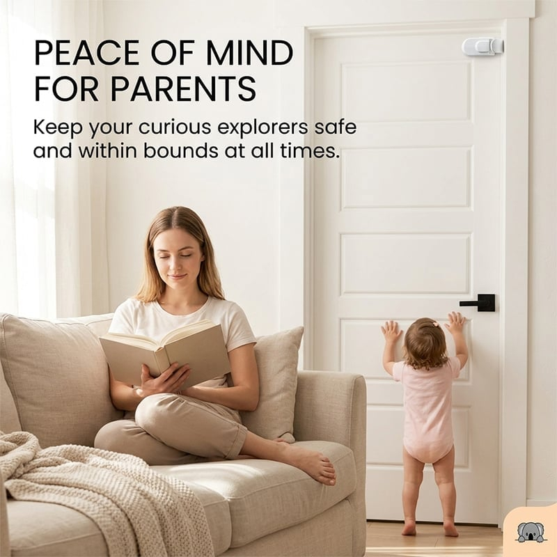 Child snap-on safety lock For Interior Doors