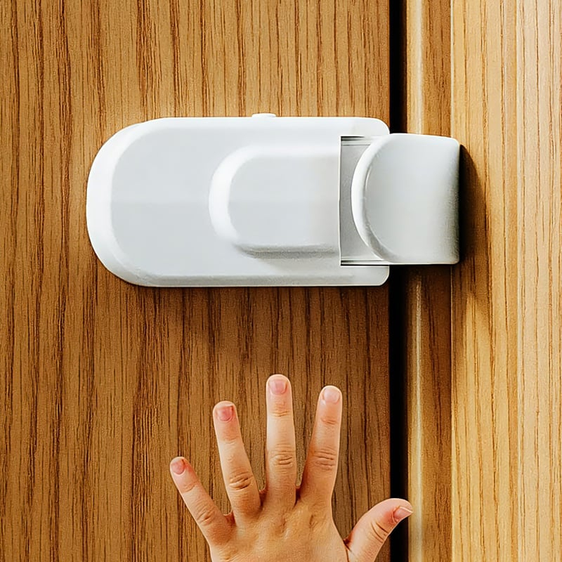 Child snap-on safety lock For Interior Doors