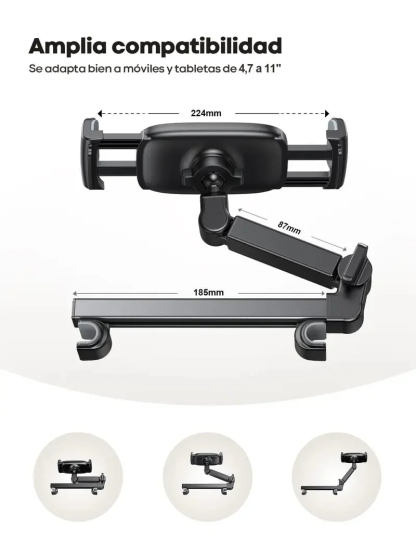 Lamicall Car Headrest Tablet & Phone Mount-EDC