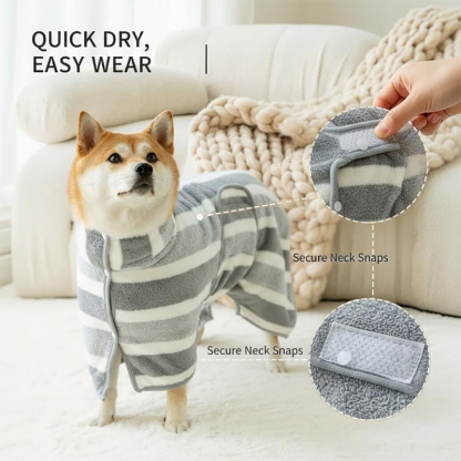 Luxury Microfiber Dog Bathrobe