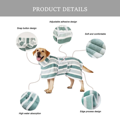 Luxury Microfiber Dog Bathrobe