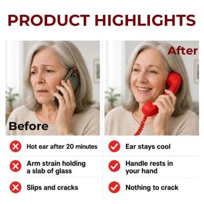 Retro Telephone Handset for Type-C Phones