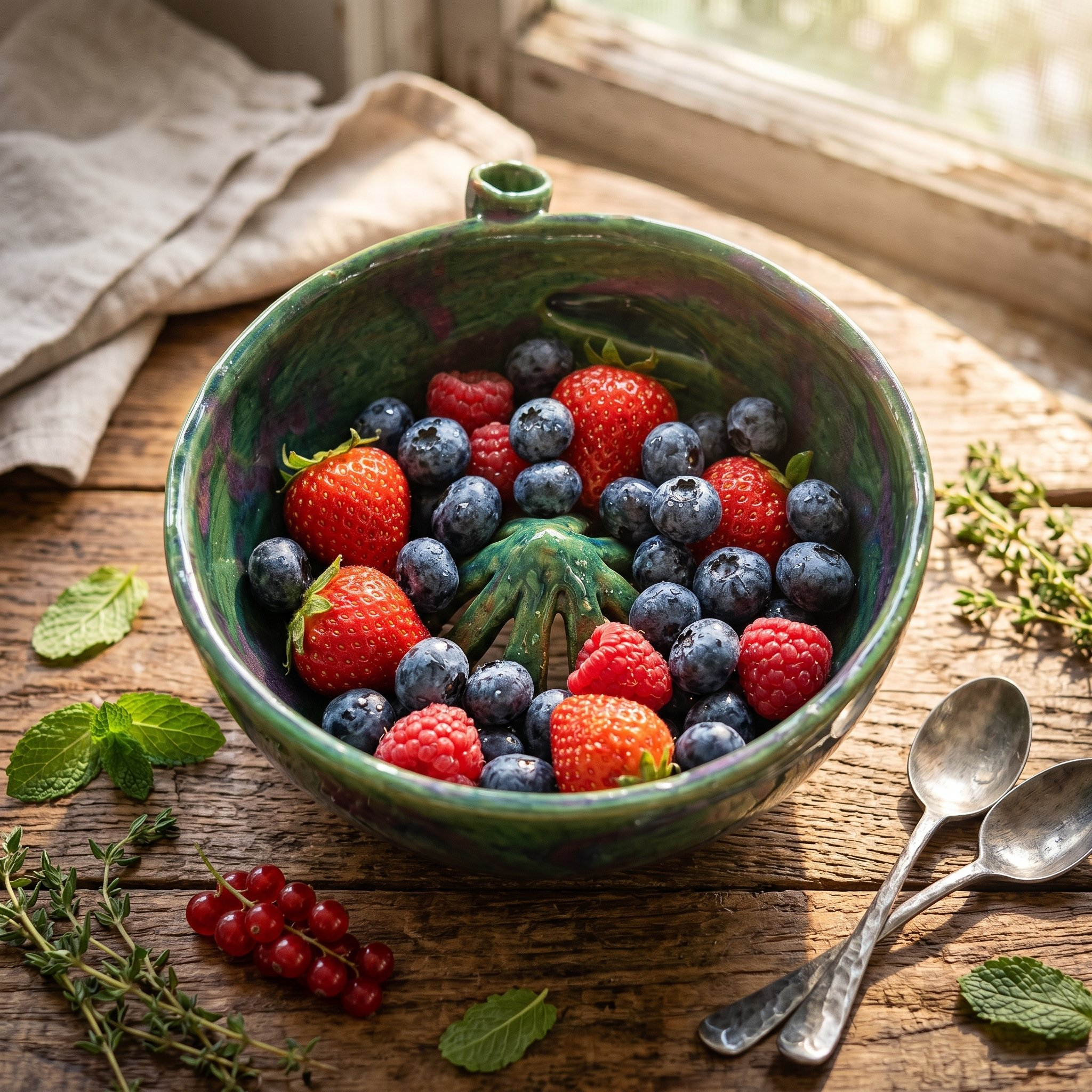 The Original Artisan Swirling Berry Bowl