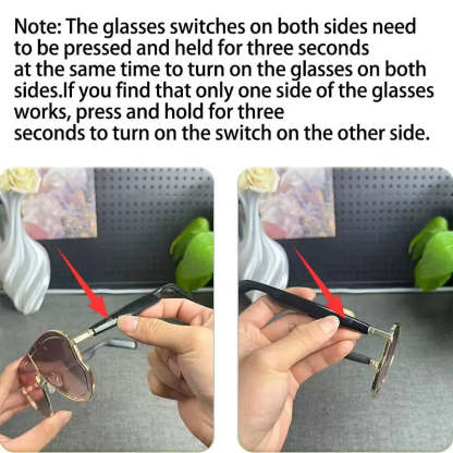 Smart Bluetooth 5.4 Sunglasses with Open-Ear Audio Blue Light Blocking UV Protection Waterproof