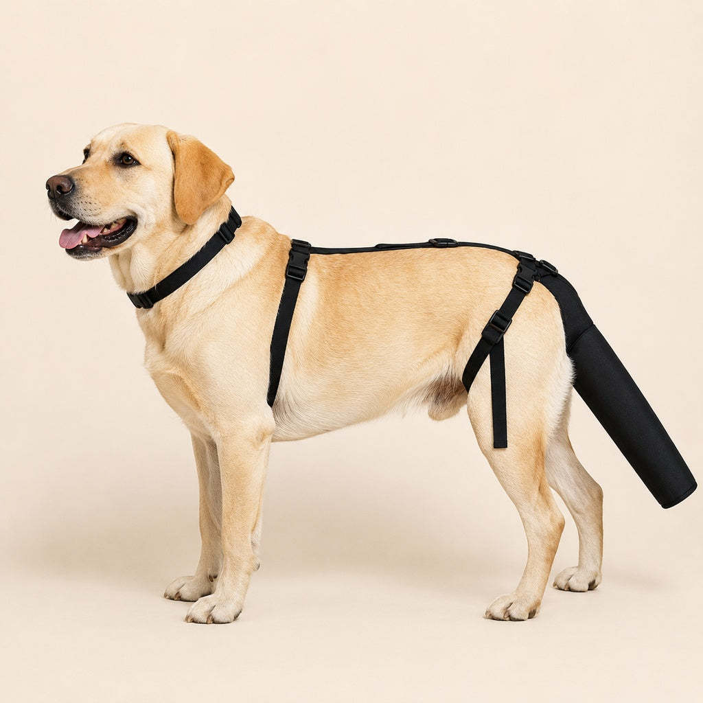 Adjustable Dog Tail Protector for Recovery & Daily Walks - Padded Guard for Sensitive Tails