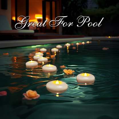 Water-Activated Flameless Floating LED Candles – Romantic Waterproof Glow for Any Occasion