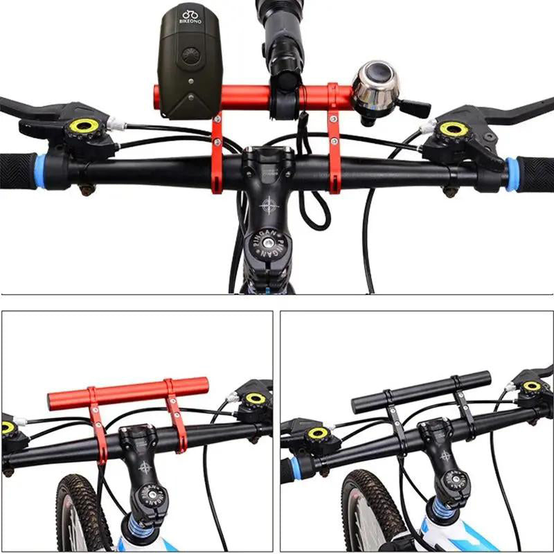 Extra mounting space for bicycle accessories
