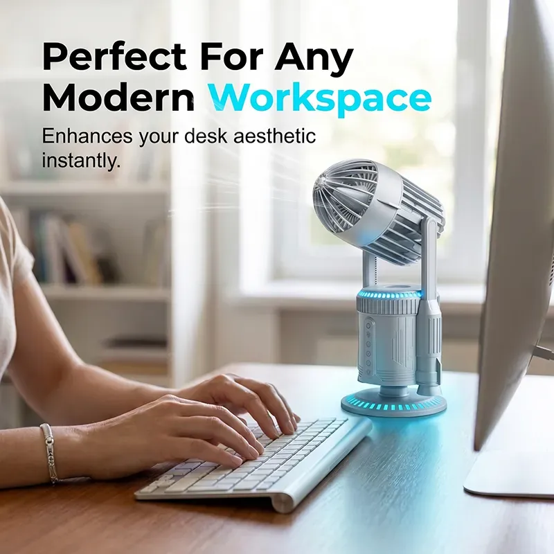 Rocket-Shaped Desk Fan
