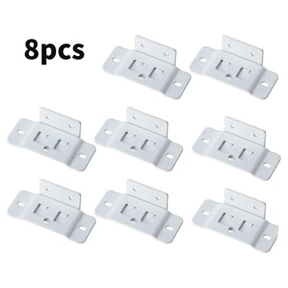 8-Pack Heavy-Duty Stainless Steel Corner Brackets – Quick Fitting L Shape Furniture Joint Braces with Screws