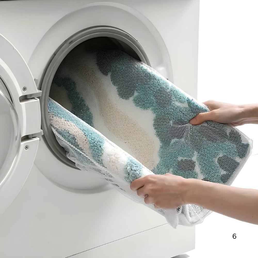 Fluffy Ocean Wavy Pattern Bath Mat