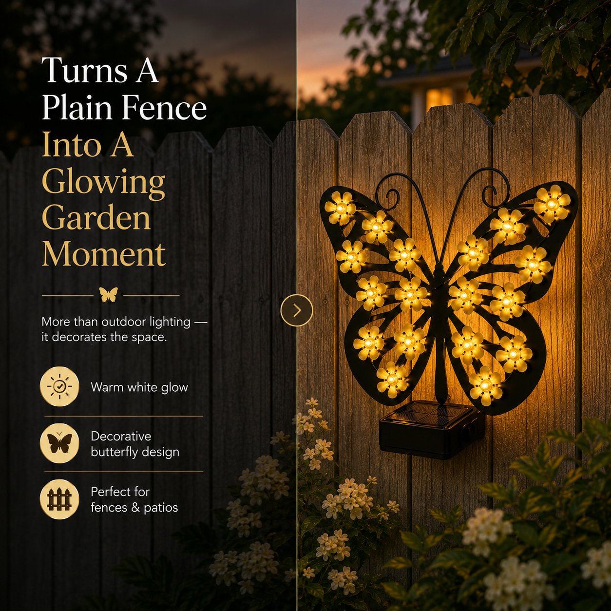 Solar Butterfly Garden Light
