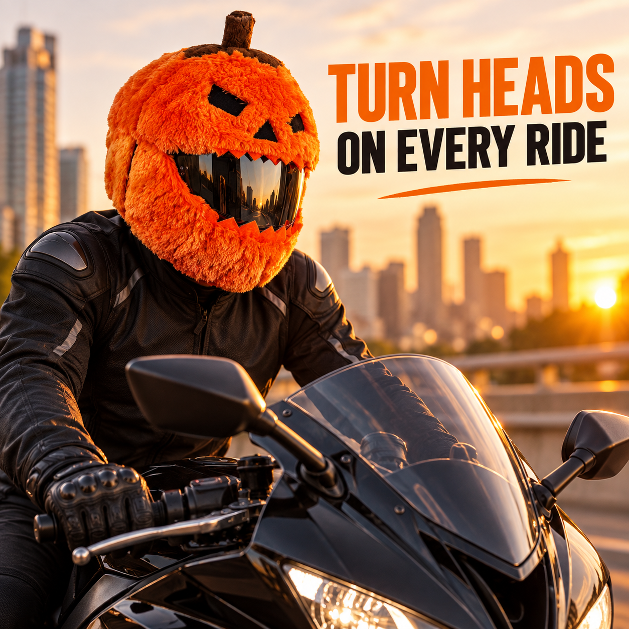 Funny Plush Motorcycle Helmet Cover  – Eye-Catching Cartoon Full-Face Helmet Accessory