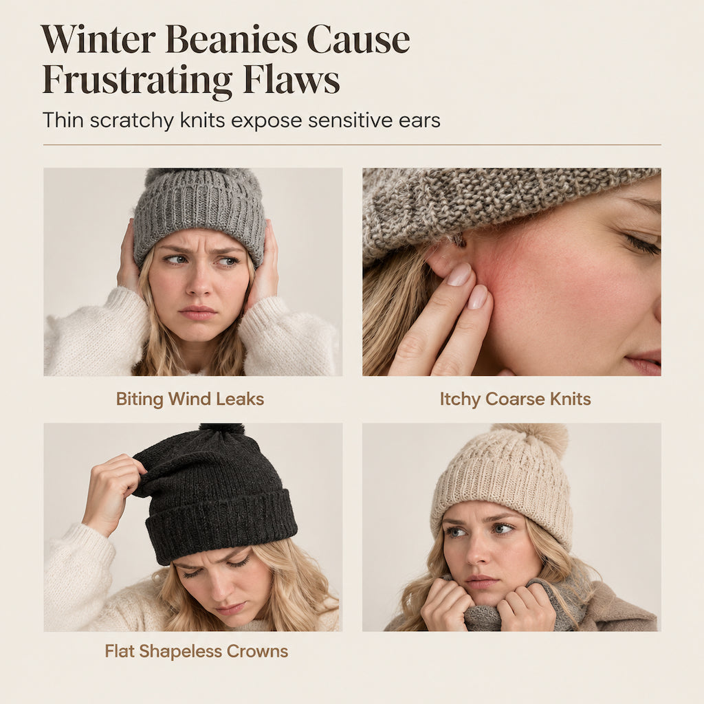 Fluffy leopard print beanie styling inspiration