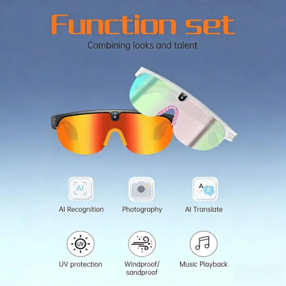 AI Smart Sports Sunglasses With Camera