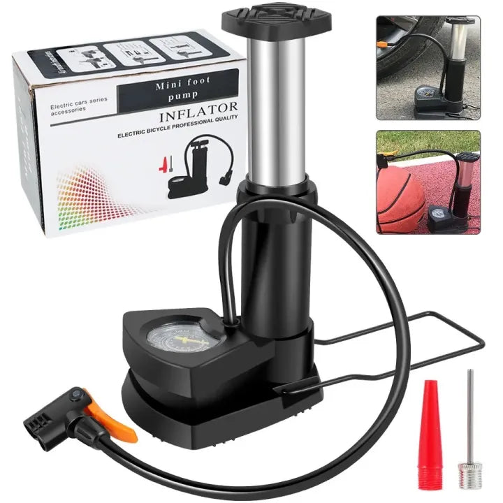 Portable Air Compressor | Accurate Pressure Gauge & Quick Inflation Tool