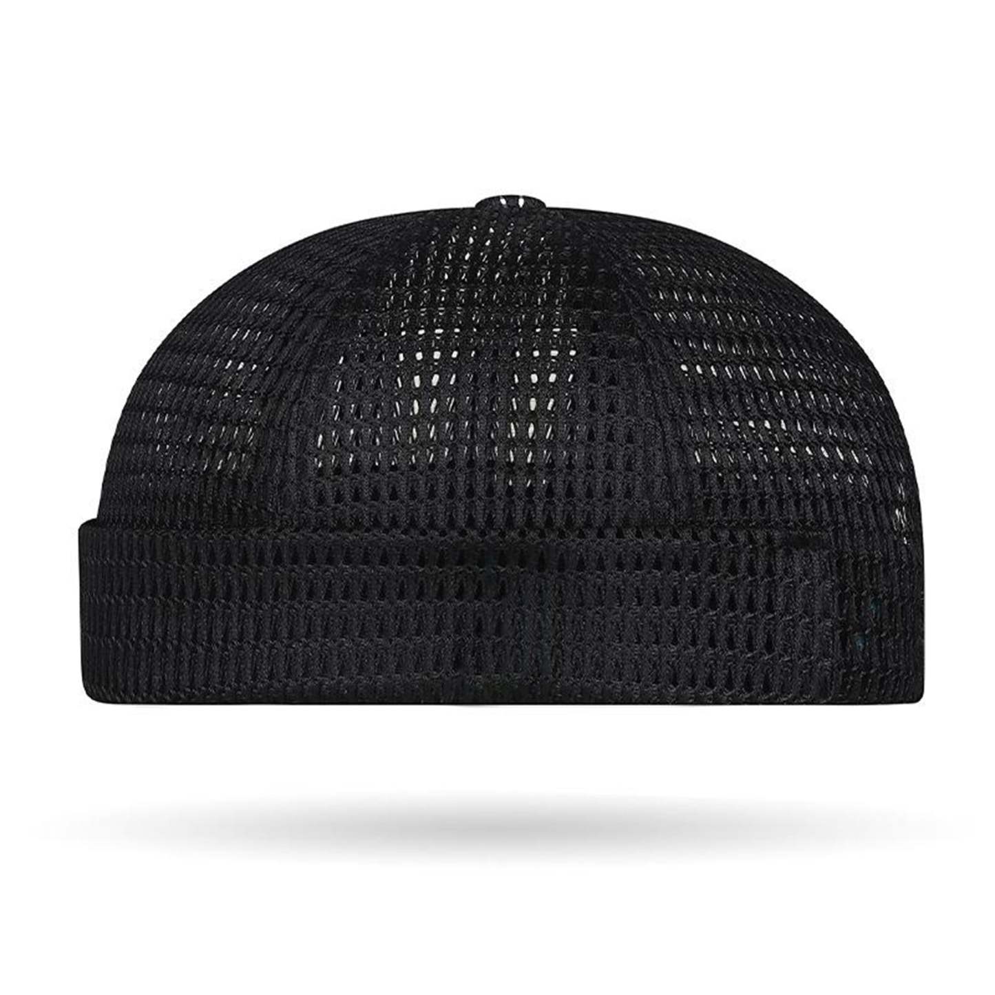 Men’s Breathable Brimless Docker Hat – Lightweight Mesh Skull Cap for Summer Outdoor Wear