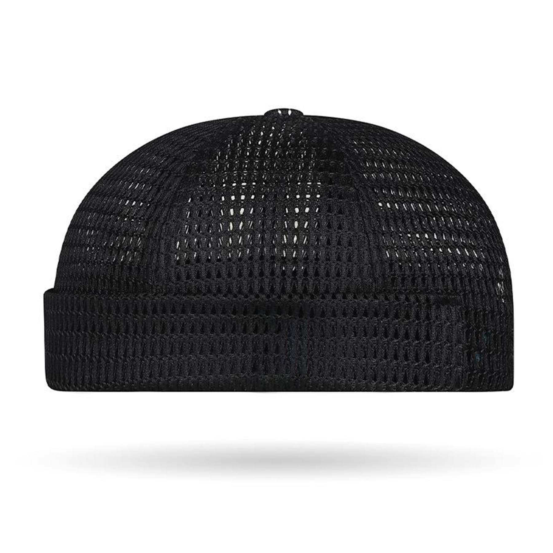 Men’s Breathable Brimless Docker Hat – Lightweight Mesh Skull Cap for Summer Outdoor Wear
