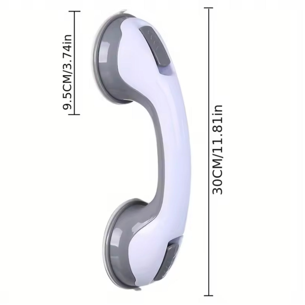 Shower Grab Bar – Strong Suction & No Drill Install | Bathroom Safety Handle For Shower Or Tub With Secure Grip On Smooth Surfaces