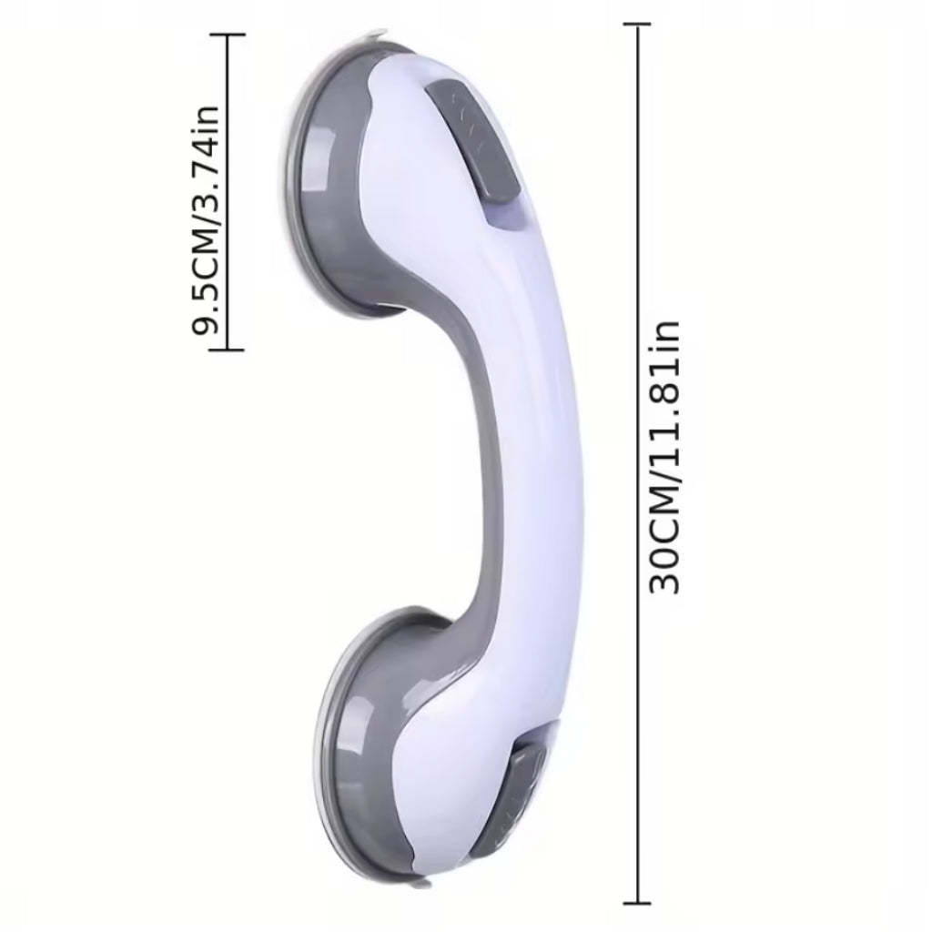 Shower Grab Bar – Strong Suction & No Drill Install | Bathroom Safety Handle For Shower Or Tub With Secure Grip On Smooth Surfaces