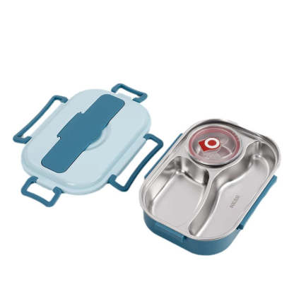 Lunch Box with Insulated Design and Stainless Steel Compartments